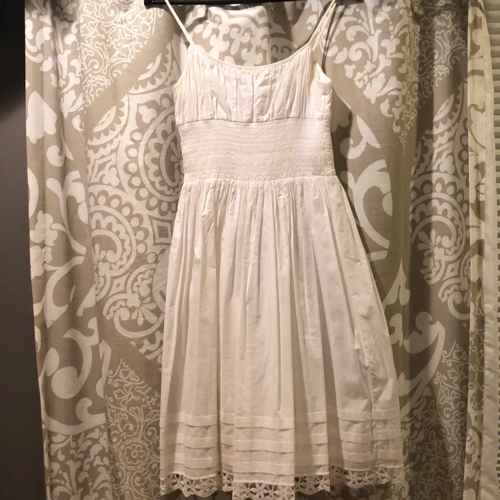 White summer dress.